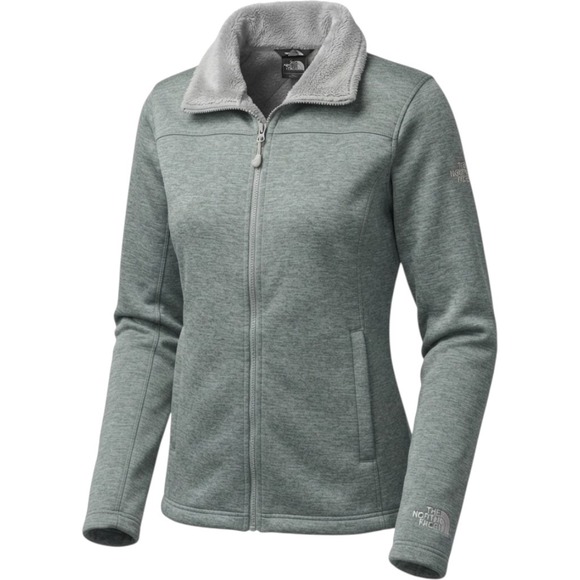 The North Face Jackets & Blazers - The North Face Womens Gray Quilted Full Zip Fleece Jacket Osito Lined Large